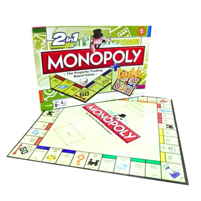 Monopoly Ludo 2 in 1 Board Game For Kids