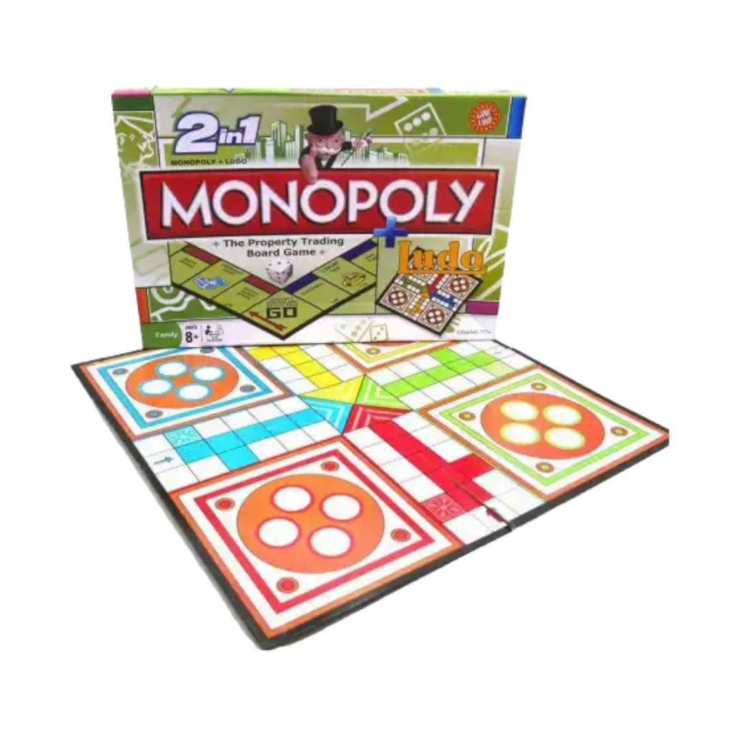Monopoly Ludo 2 in 1 Board Game For Kids