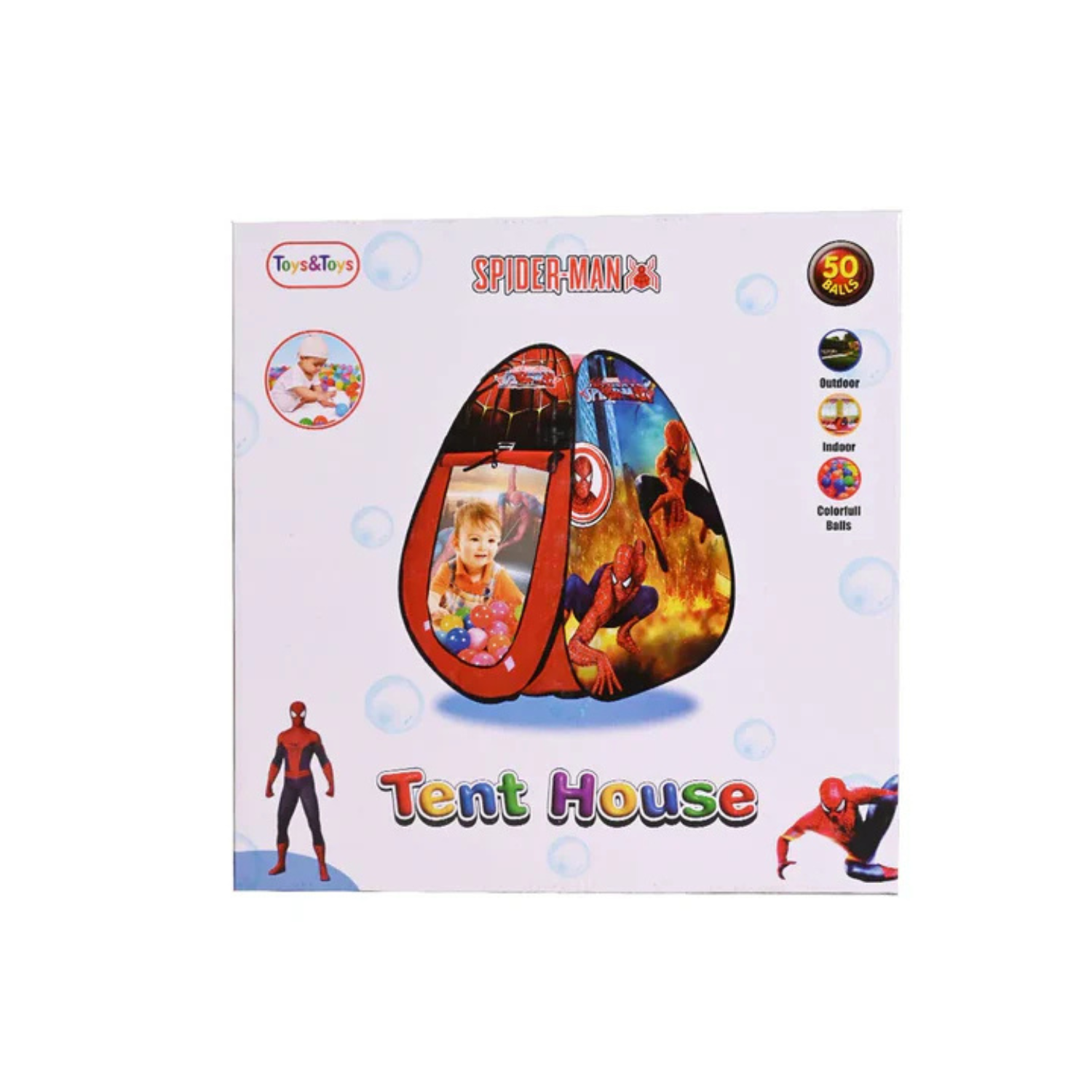 Spiderman Tent House 50 balls